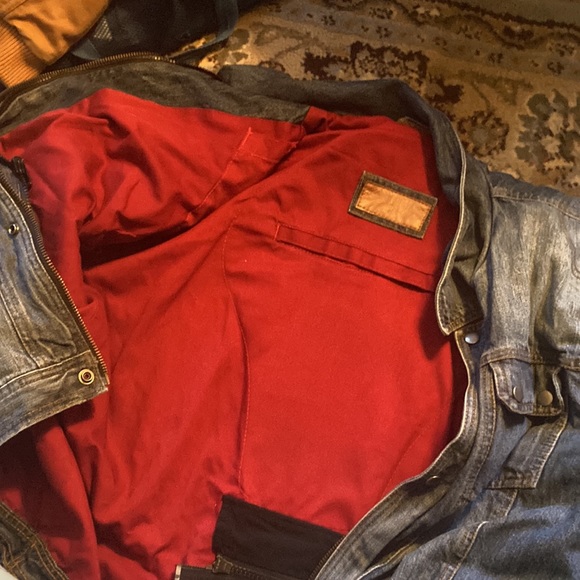 Iron Workers Denim Motorcycle Jacket - Picture 3 of 8